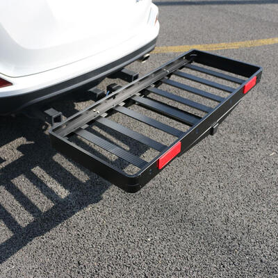 

Ktaxon 500lbs Folding Receiver Hitch Cargo Carrier 50" x 20" Premium AluminumSteel