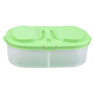 

2 Grid Food Storage Box Nut Cosmetics Stationery Holder Home Organizer