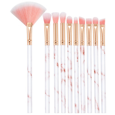 

10pcs Marble Eye Makeup Brush Set Multifunctional Brush Concealer Eyeshadow Brush Set New Hot
