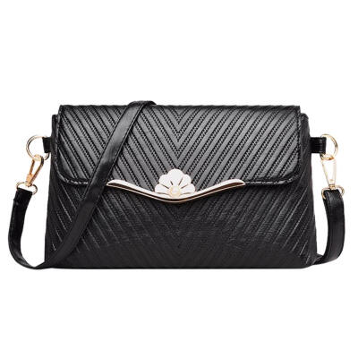 

Women PU Leather Messenger Bags Pure Color Casual Envelope Shoulder Handbag