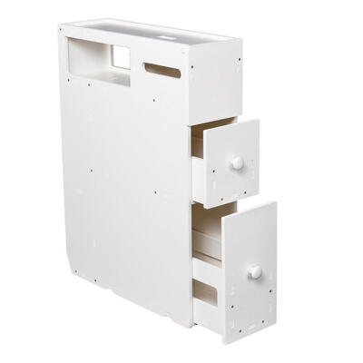 

Multiple Function Bath Toilet Cabinets Stand Storage with Drawers2047" x 63" x 2756"White