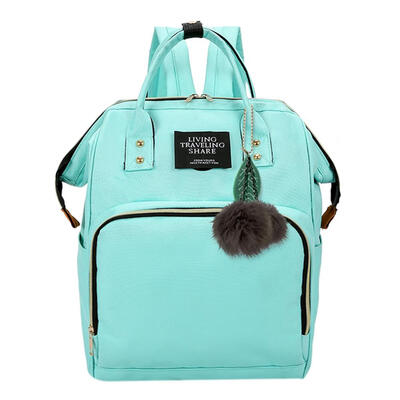

Solid Color Mommy Maternity Travel Backpacks Big Baby Nursing Diaper Bags