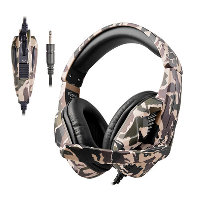

KUBITE T-173 35mm Over-ear Wired Gaming Headphones Music Headset Noise Cancellation Earphones w Microphone Mic Mute Volune Contr