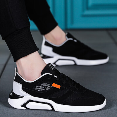 

Summer mens shoes Korean version of the trend of wild sports&leisure small whiteboard shoes running tide shoes social spirit guys white shoes