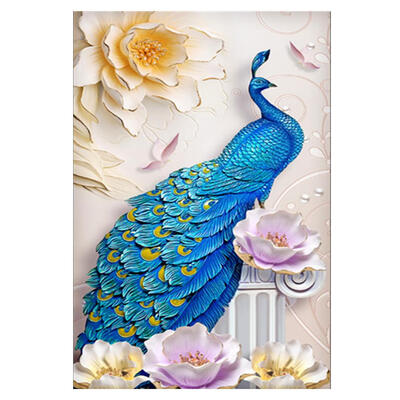 

5D DIY Full Drill Diamond Painting Peafowl Cross Stitch Embroidery Mosaic