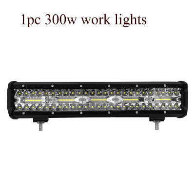 

1pcs 300W LED Working Refit Off-road Vehicle auxiliary lamp 12v 30000lm 15-inch car roof Strip Light for General models SUV ATV