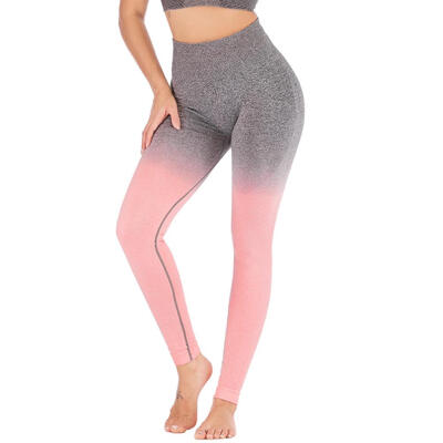 

Women Sports Yoga Pants Gradient Sexy High Waist Gym Stretch Slim Leggings