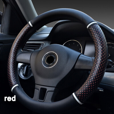 

Car Steering Wheel Cover Comfortable 363840cm Micro Fiber Leather Antiskid comfortable Car interior protection accessories