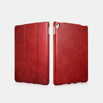 

Icarer Genuine Leather Case For iPad Pro 97" Retro Leather Flip Cover Old School Business Flip Leather Case For iPad Pro 97