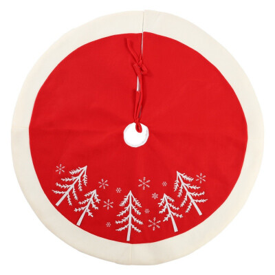 

90cm Christmas Tree Skirt Xmas Tree Apron Holiday Home Party Decorations