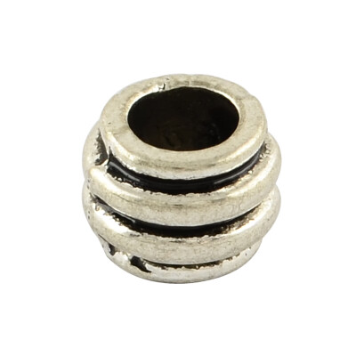 

Tibetan Style Alloy Barrel Large Hole European Beads Lead Free Antique Silver 6x8mm Hole 4mm about 1310pcs1000g