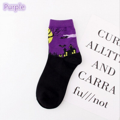 

Fashion Cute Lovely Halloween Cartoon Women Socks Soft Cotton Warm Socks Hosiery