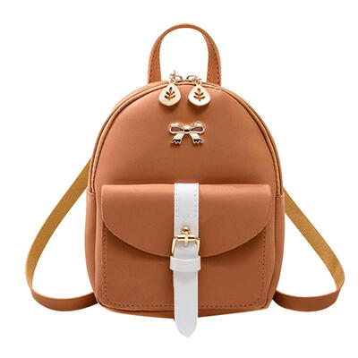 

Hit Color Bowknot Backpacks Women Small Shoulder PU Leather Crossbody Bags