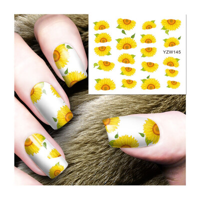 

〖Follure〗Water Decals Nail Art Transfer Stickers Big Sheet Manicure Decoration