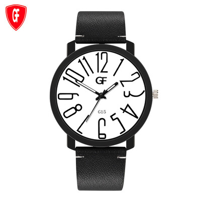 

Gobestart Hot Man Leather Watch Whatever Late Anyway Letter Watches New Pointer Glow