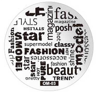 

Toponeto Pattern DIY Nail Art Image Stamp Stamping Plates Manicure Template OM3