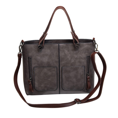 

Tailored Female bag autumn winter new double pocket shoulder oblique cross handbag PK