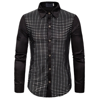 

Mens Luxury Casual Formal Shirt Long Sleeve Slim Fit Business Dress Shirts Tops