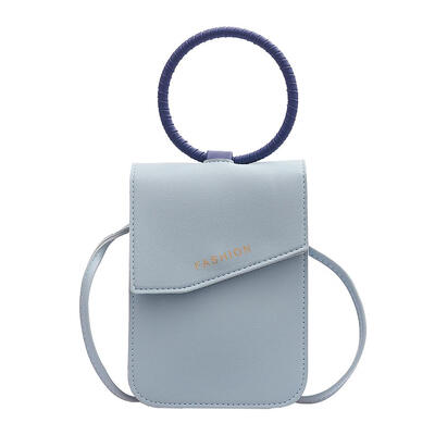 

PU Phone Bags Crossbody Shoulder Bags Solid Color Women Top-Handle Packs