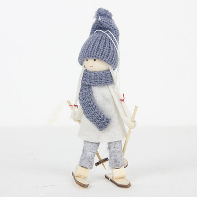 

Creative Christmas mini ski dolls Christmas Tree Pendant Doll Ornament New Year Bar Home Party Decoration