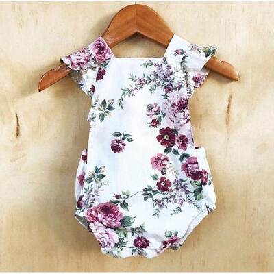 

Cute Newborn Infant Baby Girls Floral Bodysuit Romper Jumpsuit Outfit Clothes