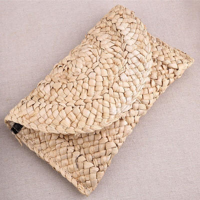 

Fashion Handmade Rattan Woven Handbag Straw Knitted Messenger Bag Bohemian
