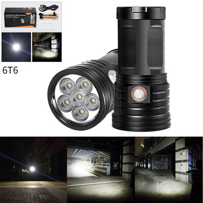 

Saidsome Outdoor 6X T6 LED 3 Modes Flashlight Pro LED Flashlight Torch Lamp 18650 flashlight lamp