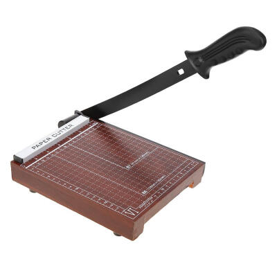 

Wood Base A5 Paper Guillotine Trimmer Home Office School Paper Photo Cutter
