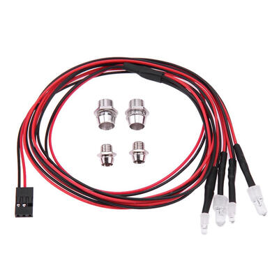 

RC Car 4 LEDs Light White Red Lamp Truck Part Replacement for TRAXXAS HSP