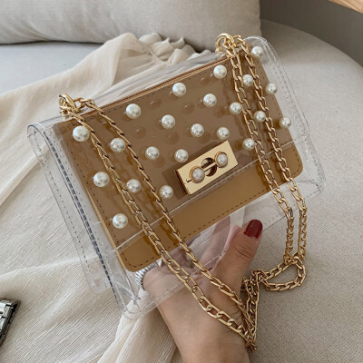 

Tailored 2019 Summer Transparent Jelly Bag Ladies Shoulder Bag Student Bag Shoulder Bag