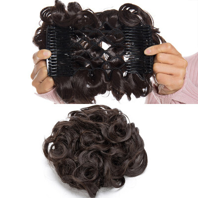 

Scrunchy Updo Combs Clip in Bun Claw Jaw on Donut Hairpiece Drawstring Wrap Around Straight Messy Wavy Chignons