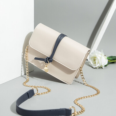 

On the new baby girl 2019 tide Korean version of Joker Messenger bag chain shoulder bag simple fashion small square bag