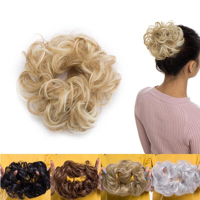 

Synthetic Hair Bun Extensions Messy Hair Scrunchies Hair Pieces for Women Hair Donut Updo Ponytail
