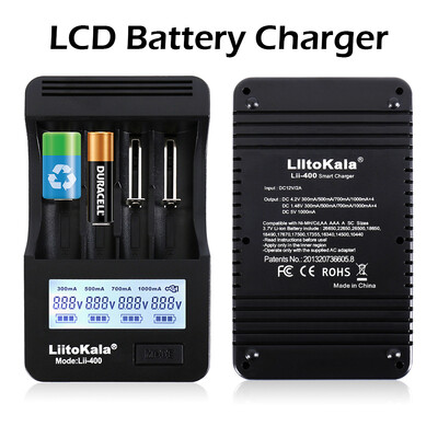 

Smart battery charger battery charger with HD LCD display charging status