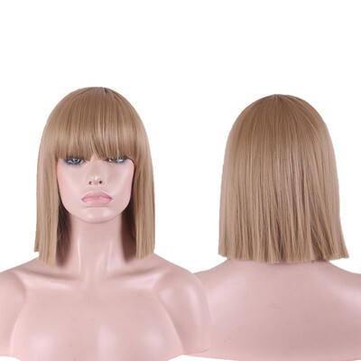 

〖Follure〗Fashion Bobo Cosplay Wig Medium Rose Net Lace Synthetisch Hiar Wig