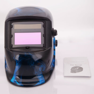 

Flame Style Welding Helmet Auto Color Changing Solar Power Single-panel Shield