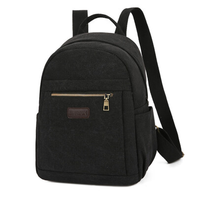 

Tailored Fashion Neutral Solid Color Canvas Versatile Backpack Student Computer Bag