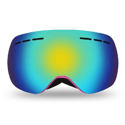 

Lixada Frameless Ski Goggles Winter Snow Sports Snowboard Goggles Ventilated Anti-fog UV Protection Spherical Dual Lens for Snowmo