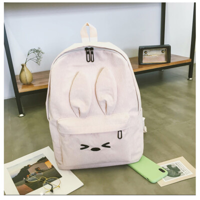 

Womens School Bag Backpack Cute Rabbit Ears Backpack