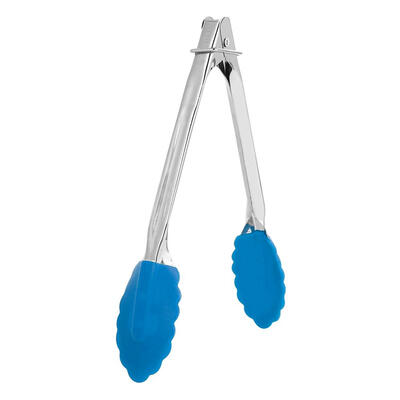 

Silicone Stainless Steel Barbecue BBQ Tongs Meat Clip Bread Cook Food Clamp