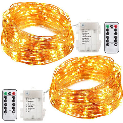 

〖Follure〗2 Set Lamp Waterproof 50 LED String Lights 164FT Copper Wire Firefly Lights