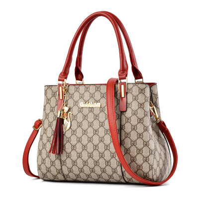 

Womens bag fashion shoulder Messenger bag Korean version of Joker middle-aged woman portable mother Bao Xia