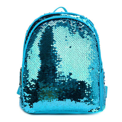

Solid Color Sequin Travel Backpacks Preppy Women Small Shoulder School Bags