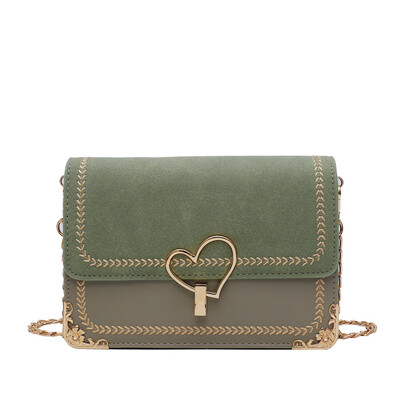 

Kelly bag female 2019 spring new handbag tide lock buckle Korean version of the wild stone pattern shoulder fashion Messenger bag