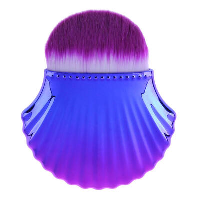 

Purple&White Hair Brush Purple Blue Shells Brush Shell Powder Brush