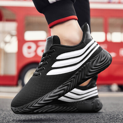 

2019 new mens shoes fly woven coconut shoes low to help mens running shoes lightweight wild breathable casual sports shoes