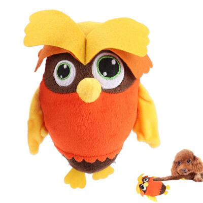 

Greensen Pet Dog Puppy Owl Shape Chewing Biting Molar Teeth Toy with Sound Device