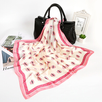 

Autumn&winter Korean version of the silk satin thin scarf scarf air conditioning shawl beach towel seaside sunscreen silk scarf women wholesale