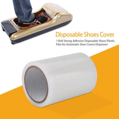 

Greensen 1 Roll Strong Adhesive Disposable Shoes Plastic Film for Automatic Shoe Covers Dispenser