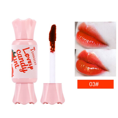 

6 Color Candy Taste Fruity Liquid Sexy Red Lip Tint Waterproof Moisturizer Lip Gloss Matte Long Lasting Lipstick Makeup